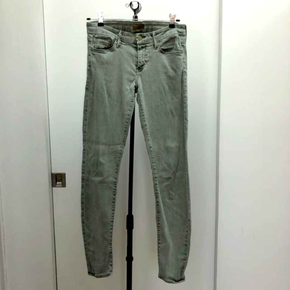 Mother The Looker Pop Skinny Jeans Size 28 in Fantasy Forest Green
